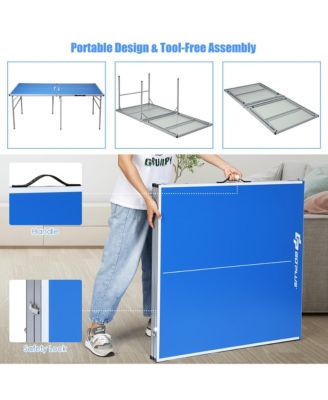 6 x3  Portable Tennis Ping Pong Folding Table w/Accessories