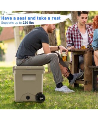 42 Qt Portable Cooler Roto Molded Ice Chest Insulated 5-7 Days