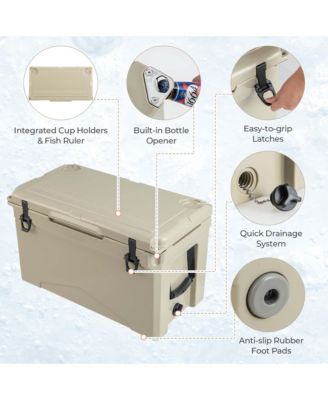 50 QT Rotomolded Cooler Portable Ice Chest Ice Retention for 5-7 Days