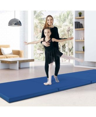 10' x 4' x 2" 4-Panel Folding Exercise Mat with Carrying Handles for Gym Yoga