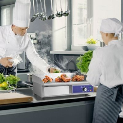22'' Commercial Electric Griddle 110V 2000W Flat Top Countertop Grill 122 -572 