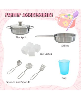 Kid s Pretend Play Kitchen Toddler Kitchen Playset with Blackboard