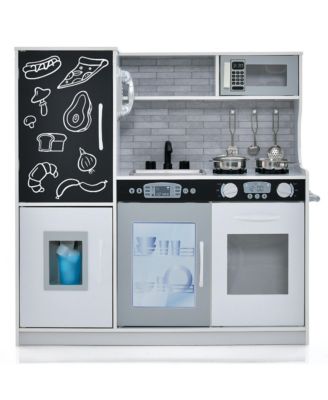 Kid s Pretend Play Kitchen Toddler Kitchen Playset with Blackboard