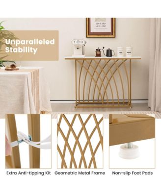 48'' Console Table Modern Accent Entryway Table Long Behind Couch Table