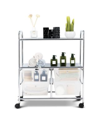 4Drawer Rolling Storage Cart shelf Scrapbook Paper Office School Organizer