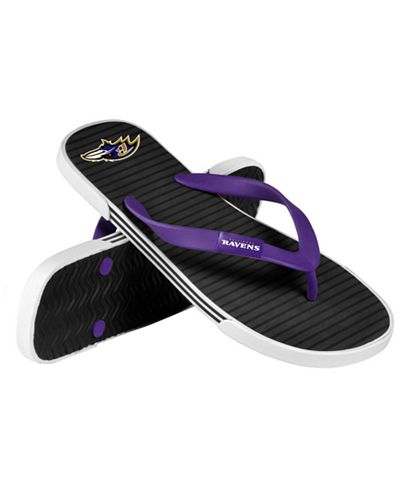 Forever Collectibles Baltimore Ravens Thong Sandals