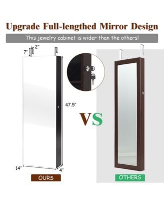 Mirrored Jewelry Cabinet Jewelry Organizer