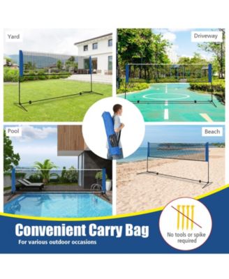 Portable Badminton Beach Volleyball Tennis Training Net