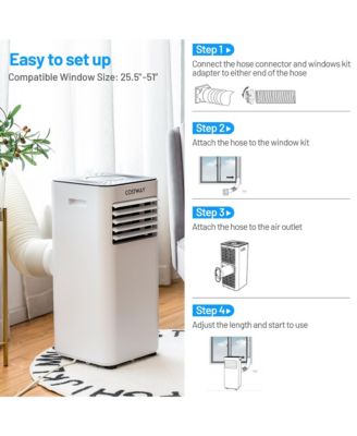 Portable Air Conditioner 10000 BTU Evaporative Air Cooler Dehumidifier