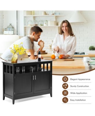 Kitchen Sideboard Buffet Server Cupboard Storage Cabinet with 2 Doors
