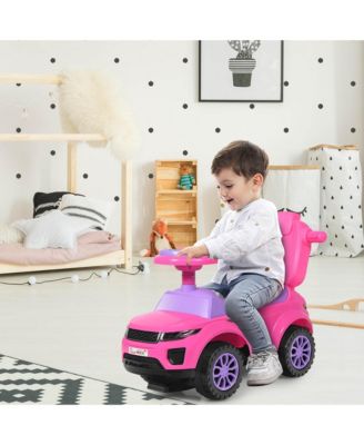 3 in 1 Ride on Push Car Toddler Stroller Sliding Car w/Music
