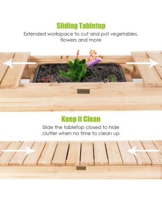 Garden Potting Bench Workstation Table
