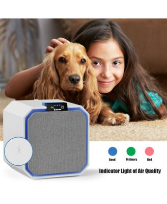 Desktop HEPA Air Purifier Home Air Cleaner W/ 2-in-1 Composite HEPA Filter