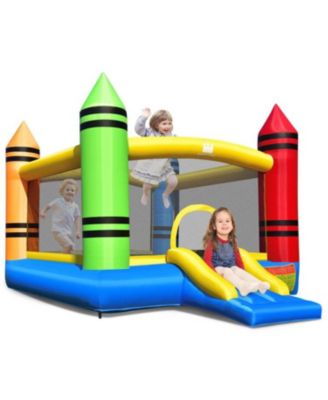Kids Inflatable Bounce House with Slide and Ocean Balls Not Included Blower