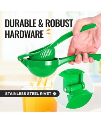 Premium Quality Metal Orange Squeezer, Citrus Juicer, Manual Press for Extracting the Most Juice Possible