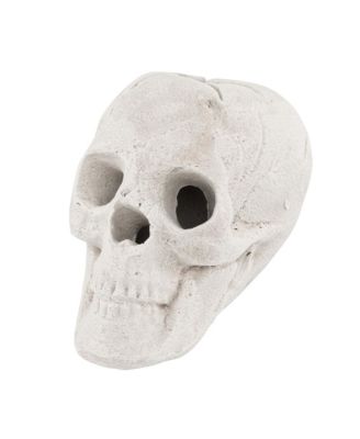 Ceramic Fireproof Fire Pit Skull, Reusable Imitated Human Skull for Gas