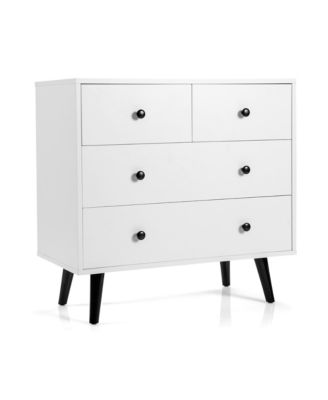 4 Drawers Dresser Chest of Drawers Free Standing Sideboard Cabinet