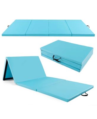 10' x 4' x 2" 4-Panel Folding Exercise Mat with Carrying Handles for Gym Yoga