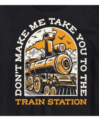 Hybrid Apparel Dont Make Me Take You Train Station Men's Short Sleeve Tee