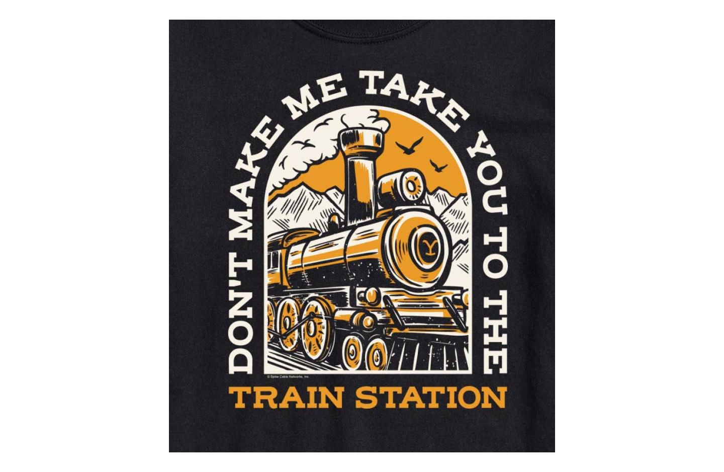 Мужская футболка AIRWAVES Hybrid Apparel Dont Make Me Take You Train Station Short Sleeve, цвет: Чёрный — фото 3