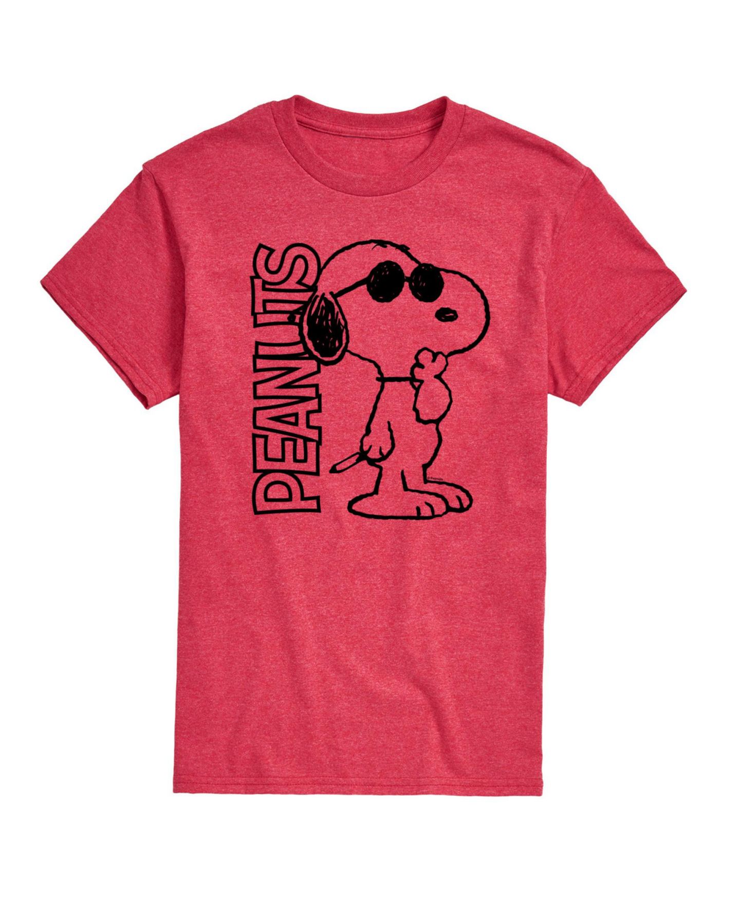 Мужская футболка AIRWAVES Hybrid Apparel Joe Cool Peanuts Logo Short Sleeve, цвет: Меланжевый — фото 6