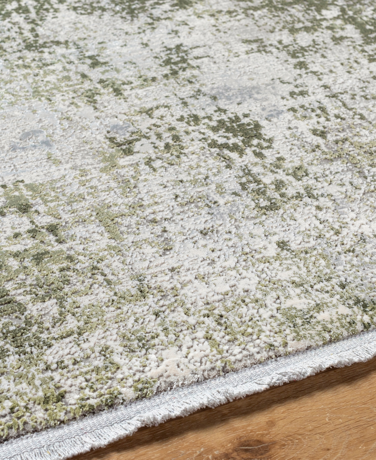 Surya Solar 492064 3'1"x8' Runner Area Rug In Silver