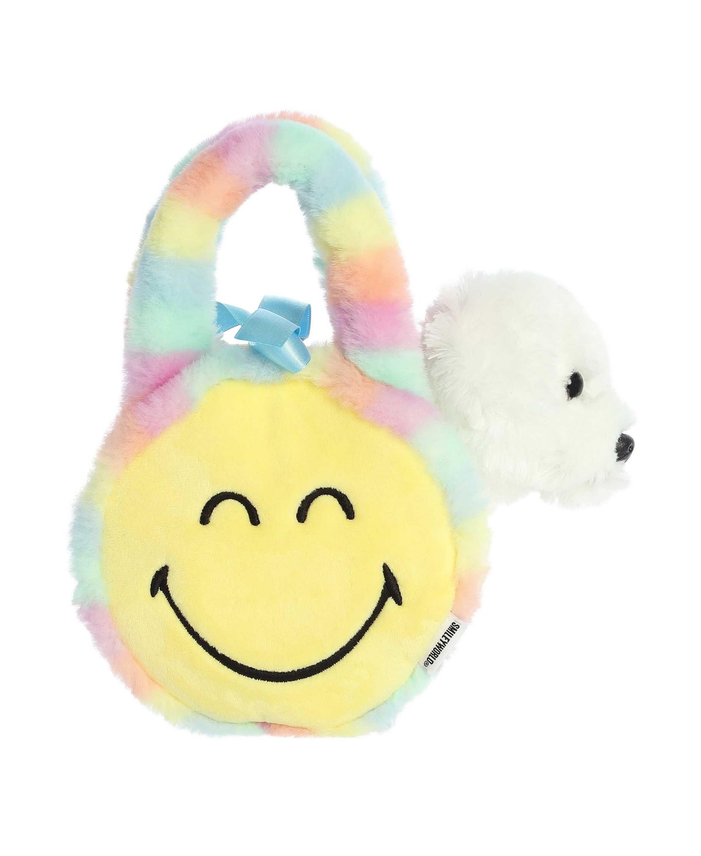 Детские мягкие игрушки Aurora Fancy Pals Smiley Face Puppy 8" Plush, 2-Piece Set — фото 4