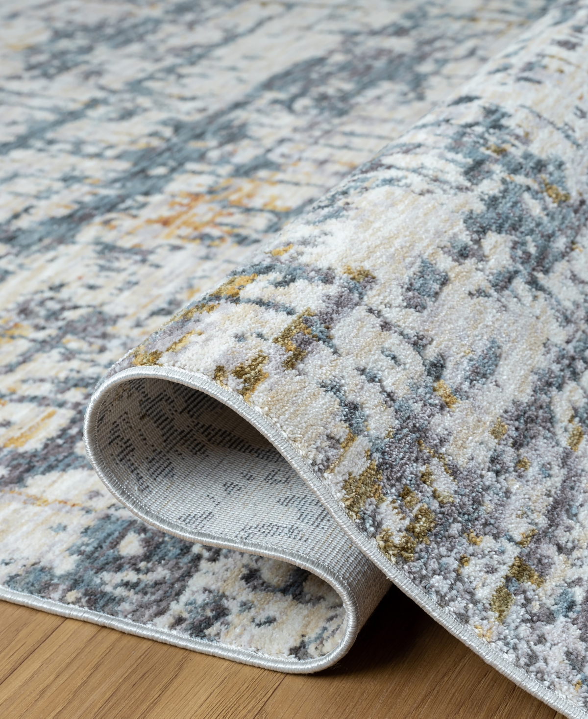 Lr Home Alexis All-466 7'9"x9'9" Area Rug In Blue-taupe
