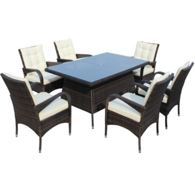 Streamdale 7-Piece Patio Dining Set with Cushions