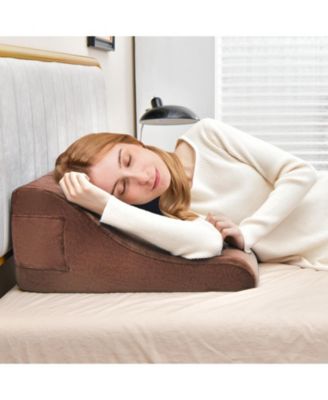 Bed Wedge Pillow with Tablet Pillow Stand and Side Pockets