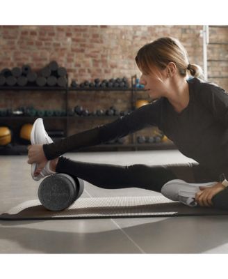 18" High-Density Foam Roller for Exercise, Massage, Muscle Recovery - Round, Black