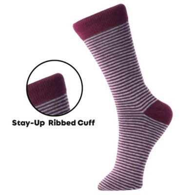 Men's Dress Socks 6 Pair Crew Sock Cotton Dress Socks for Men Solid Ribbed Argyle Pattern Multicolor Fun Designs