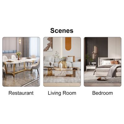 Set of 6 Faux Leather Cushioned Side Chairs