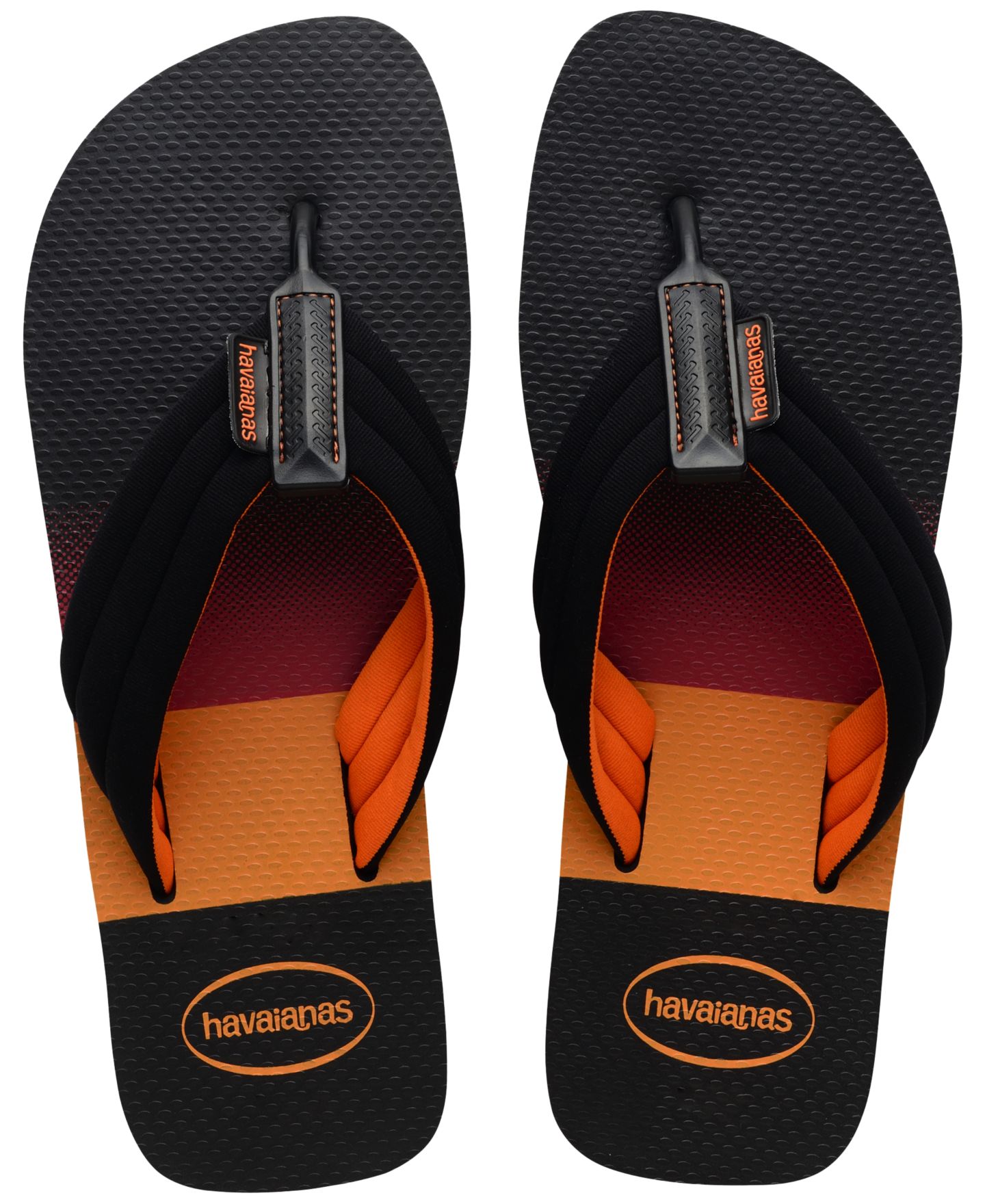 Мужские сандалии Havaianas Urban Print Flip Flop, цвет: Чёрный — фото 2