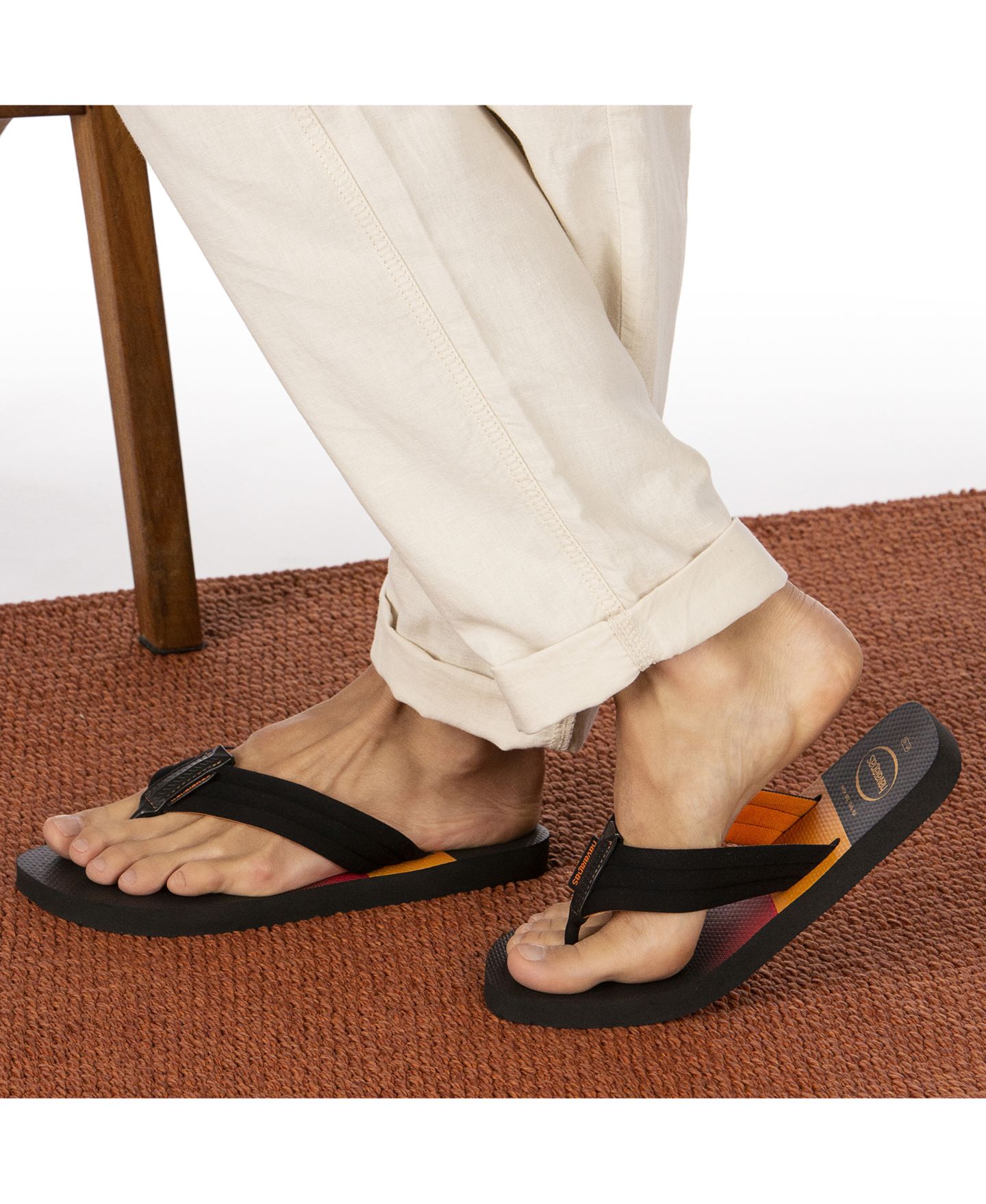Мужские сандалии Havaianas Urban Print Flip Flop, цвет: Чёрный — фото 6