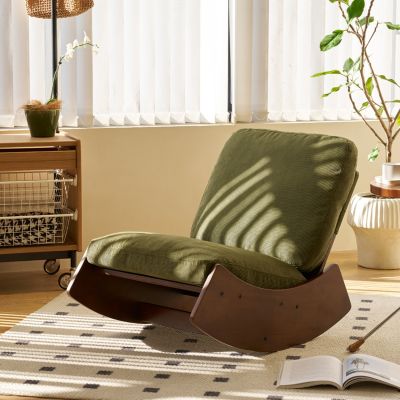 Streamdale Solid Wood Glider Chair with High-Quality Upholstery