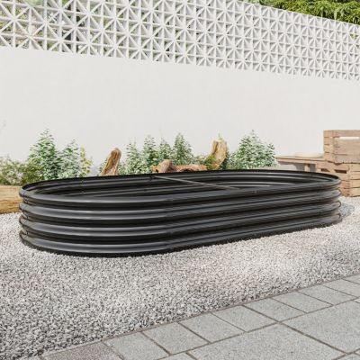  Large Metal Oval Raised Garden Bed
