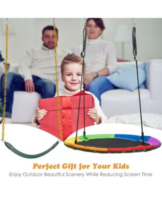 2-Pack Swing Set Swing Seat Replacement and Saucer Tree Swing (Without Stand)