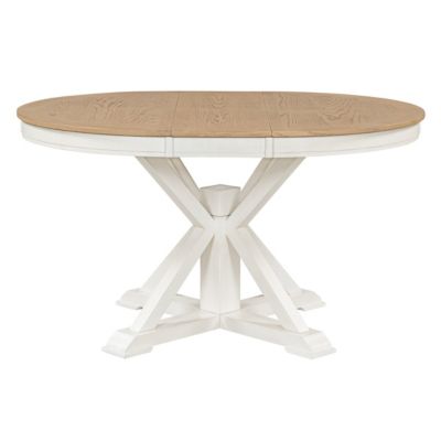 12" Leaf  with  Retro Extendable Dining Table