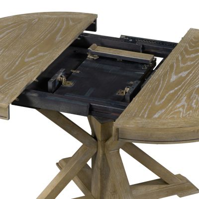 12" Leaf  with  Retro Extendable Dining Table