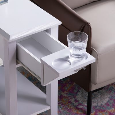 Streamdale Chairside Table White