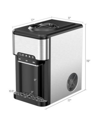 Water Cooler Dispenser 3-in-1 with Built-in Ice Maker and 3 Temperature Settings