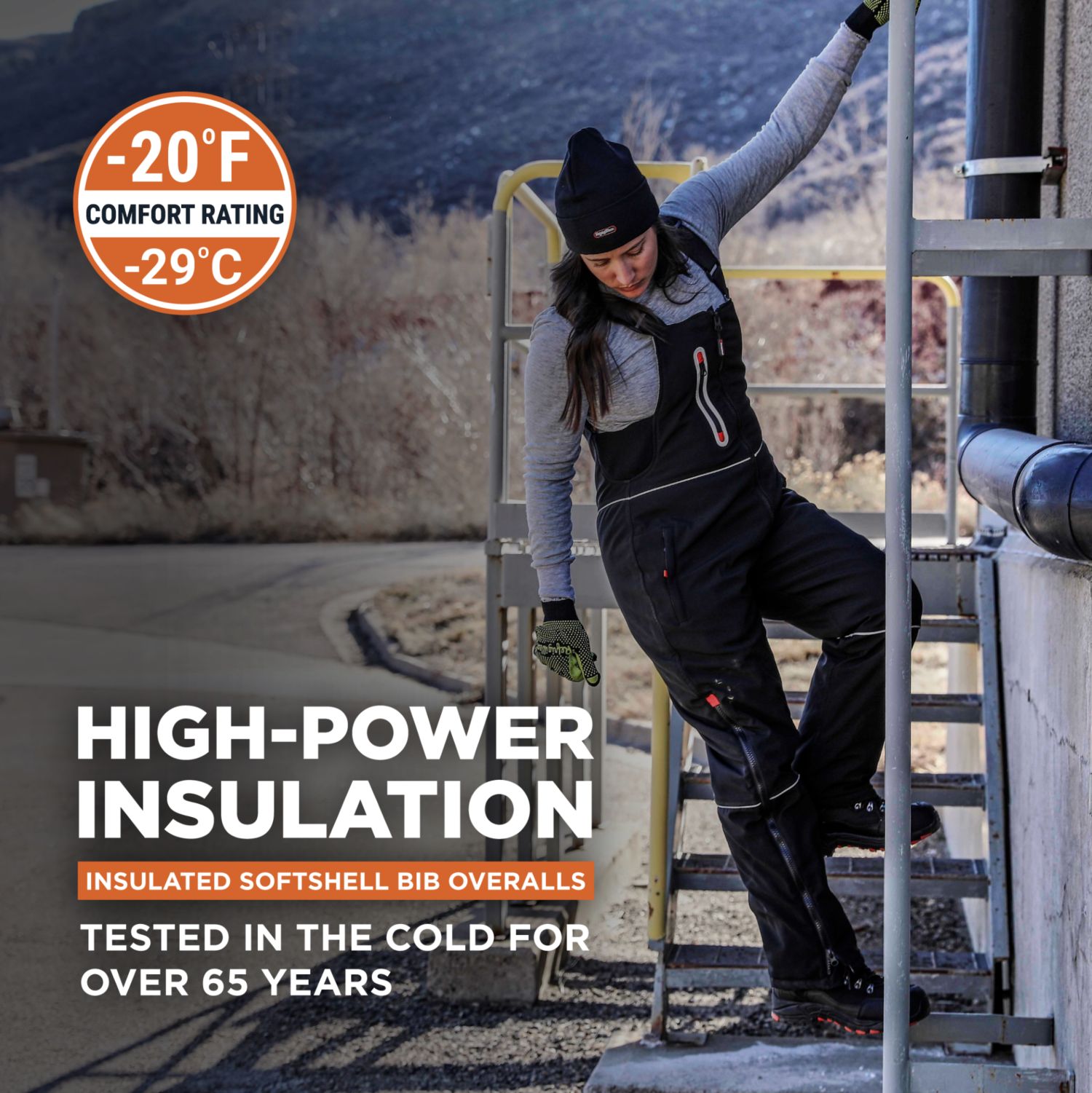 Women's Insulated Softshell Bib Overalls