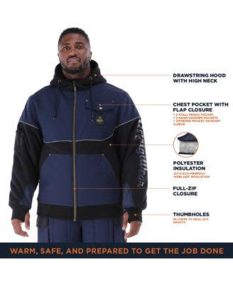 Big & Tall 54 Gold Hybrid Sweatshirt - Insulated Work Hoodie for Cold Weather