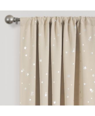 Star Blackout Window Curtain Panels
