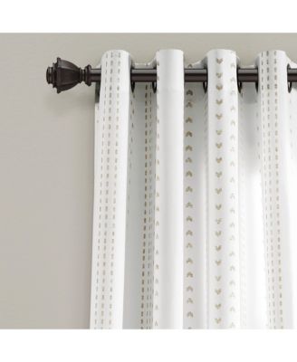 Hygge Stripe Window Curtain Panels