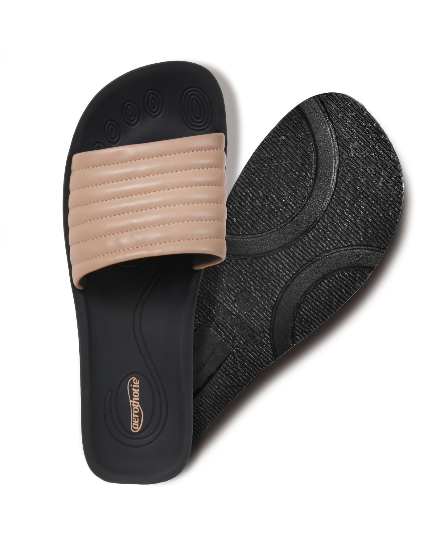 Женские сандалии Aerothotic Maeve Arch Support Slide, цвет: Бежевый — фото 2