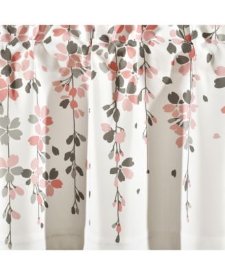 Weeping Flower Light Filtering Window Curtain Panels