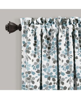 Weeping Flower Light Filtering Window Curtain Panels