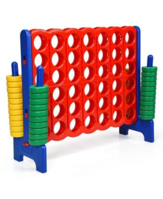 Jumbo 4-to-Score Giant Game Set with 42 Jumbo Rings and Quick-Release Slider
